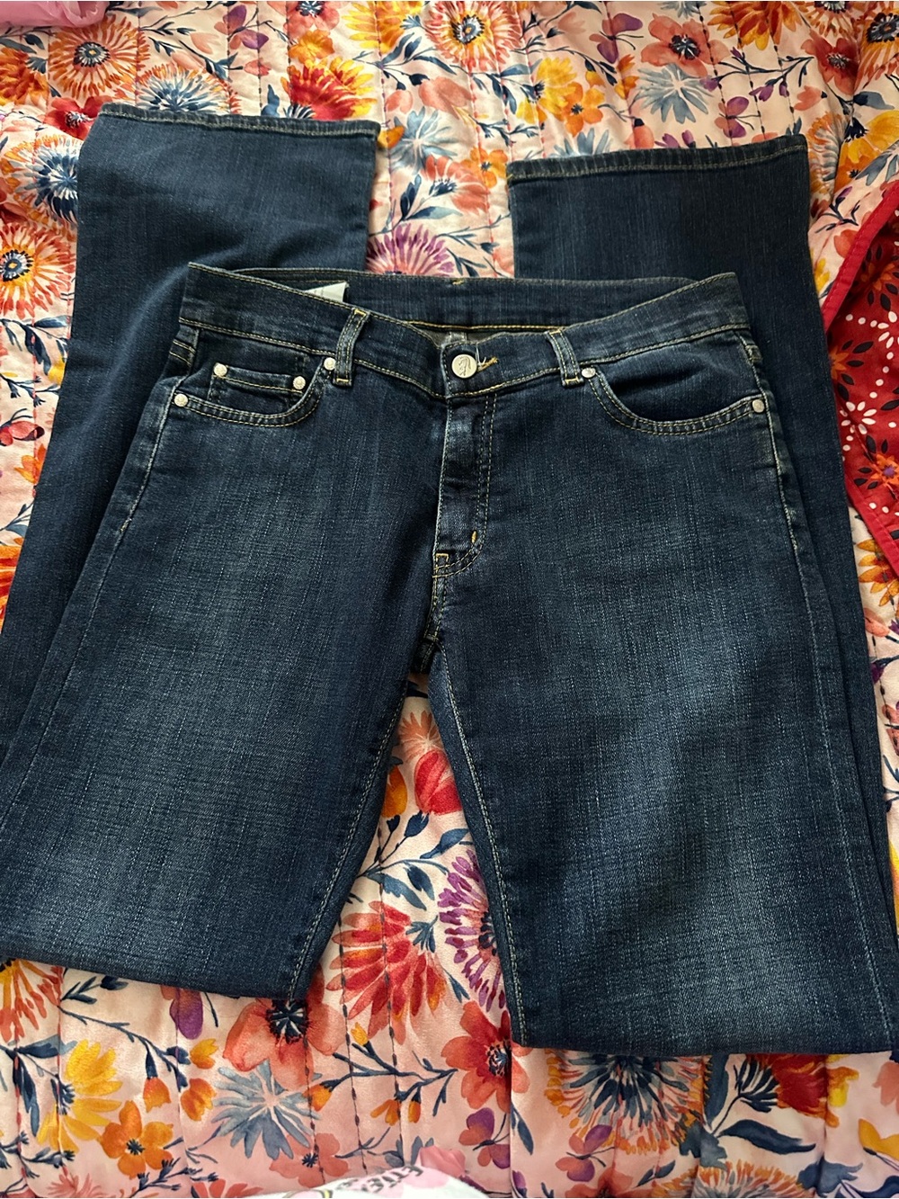 Lacoste Dark Blue Boot-Cut Jeans